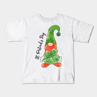 Gnome. St patrick's day.Clover Kids T-Shirt